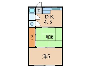 武庫川マンションの物件間取画像